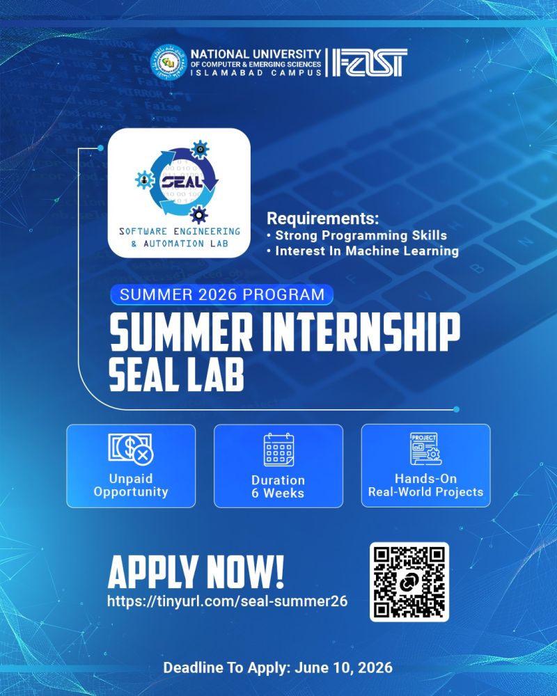 FAST Islamabad Summer Internship Program 2026