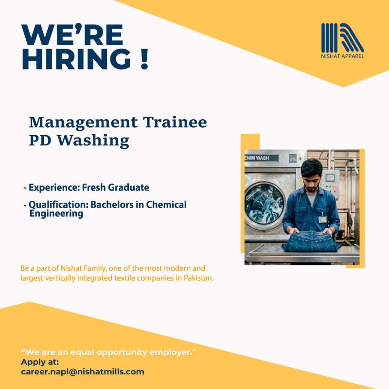 Nishat Apparel Management Trainee Officer 2026 