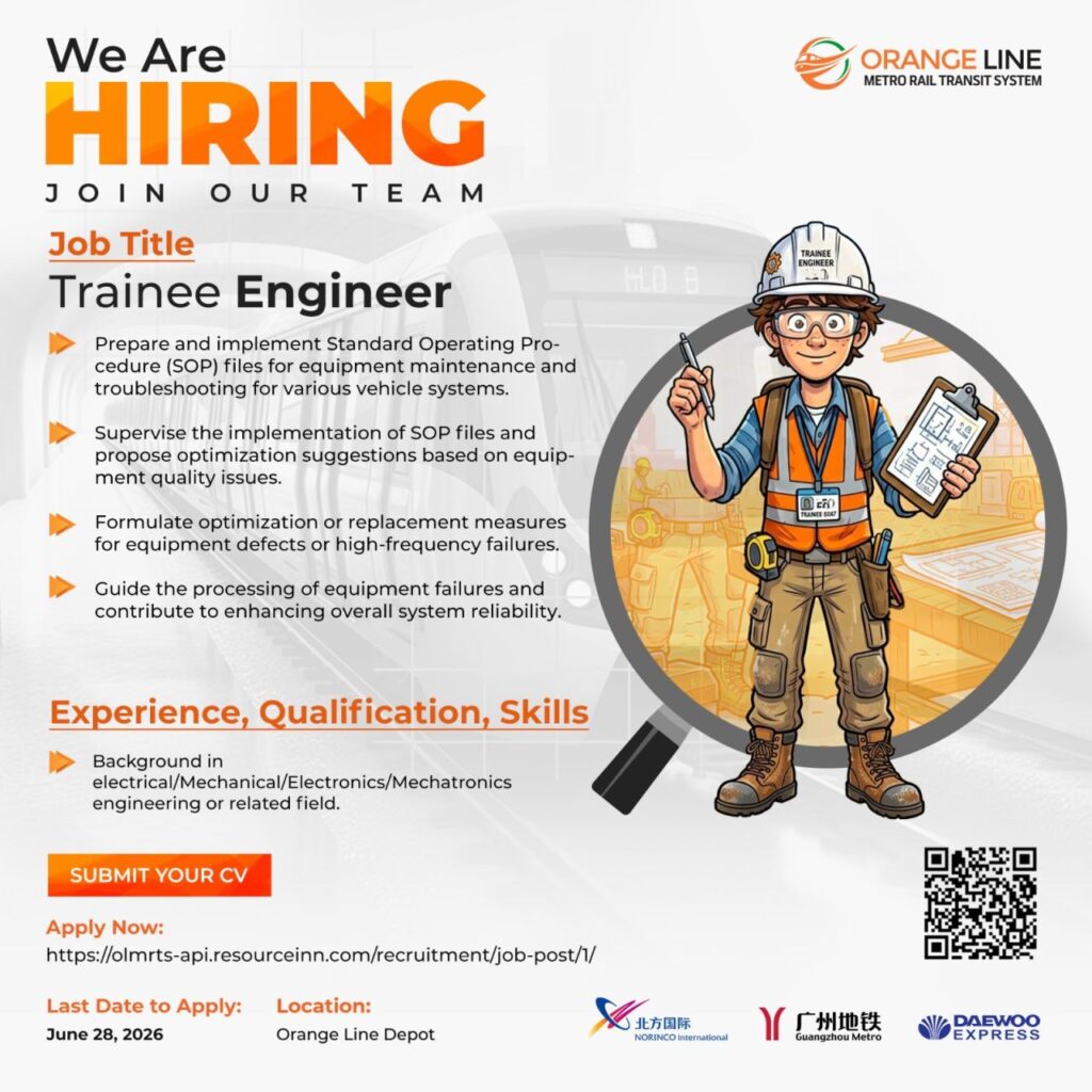 Orange Line - Trainee Engineer Jobs 2026