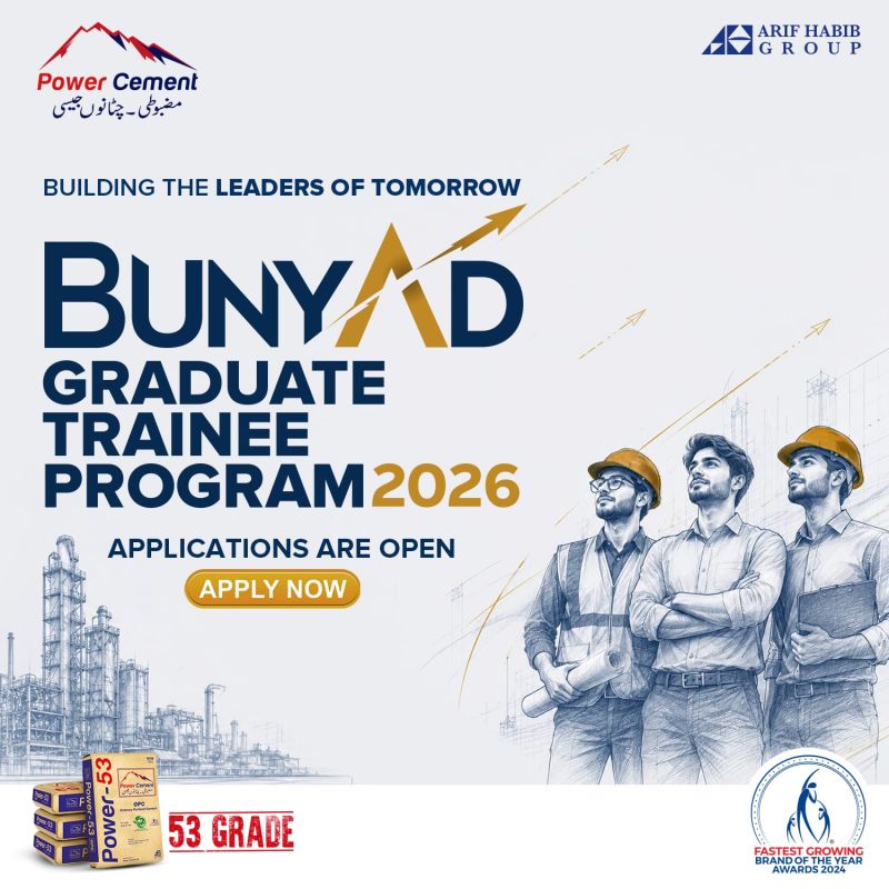 Power Cement Graduate Trainee Program 2026 - Apply Now