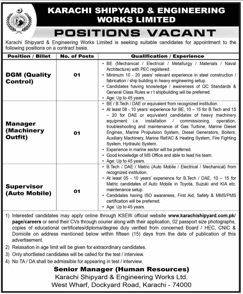 Karachi Shipyard & Engineering Works Limited