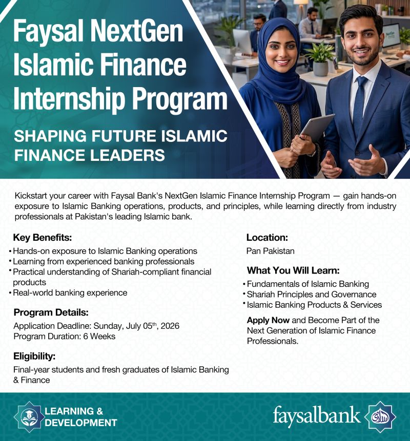Faysal Bank Internship Program 2026 - Apply Now