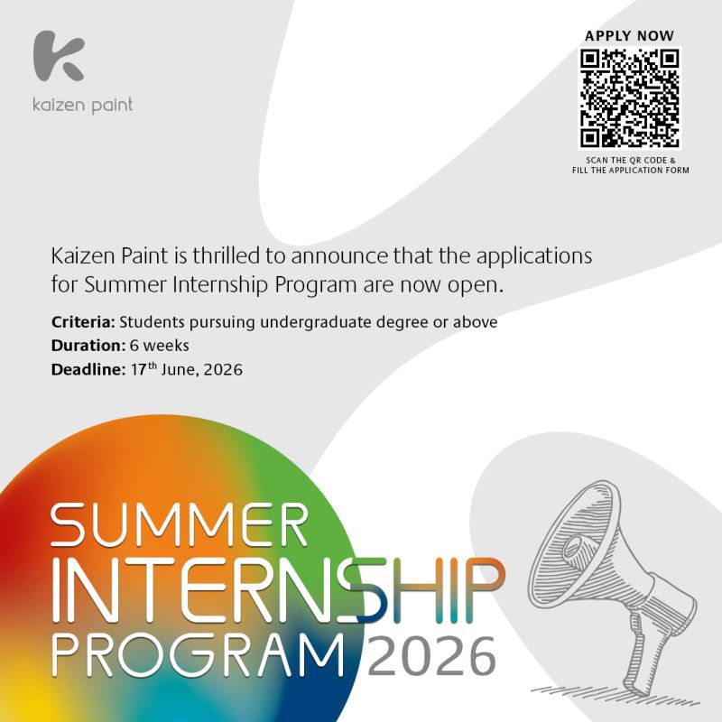 Kaizen Paint Summer Internship Program 2026 – Apply Now