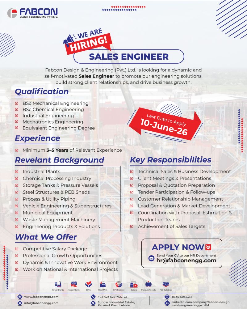 FABCON Multiple Engineering Jobs 2026