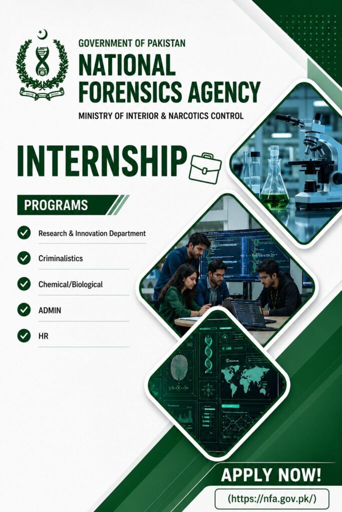 National Forensic Agency (NFA) Internship Program 2026 – Apply Now
