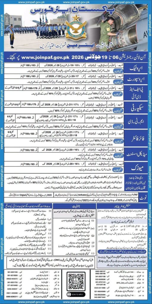Join Pakistan Air Force (PAF) | Apply Online